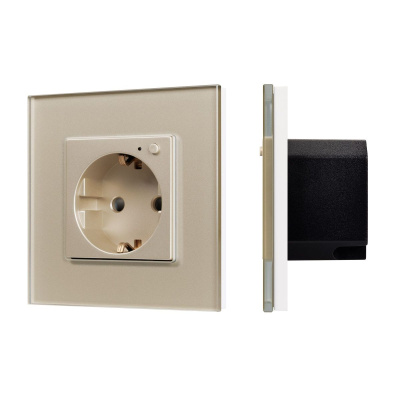 Розетка электрическая с Zigbee управлением Arlight SCT-OMALI-EUZB1-PL-GD (240V, 16A, Zigbee) 050218