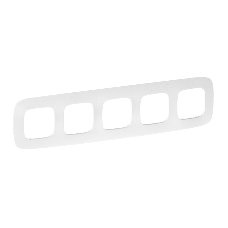 Рамка 5-постовая Legrand Valena Allure Тиснение белое 754375