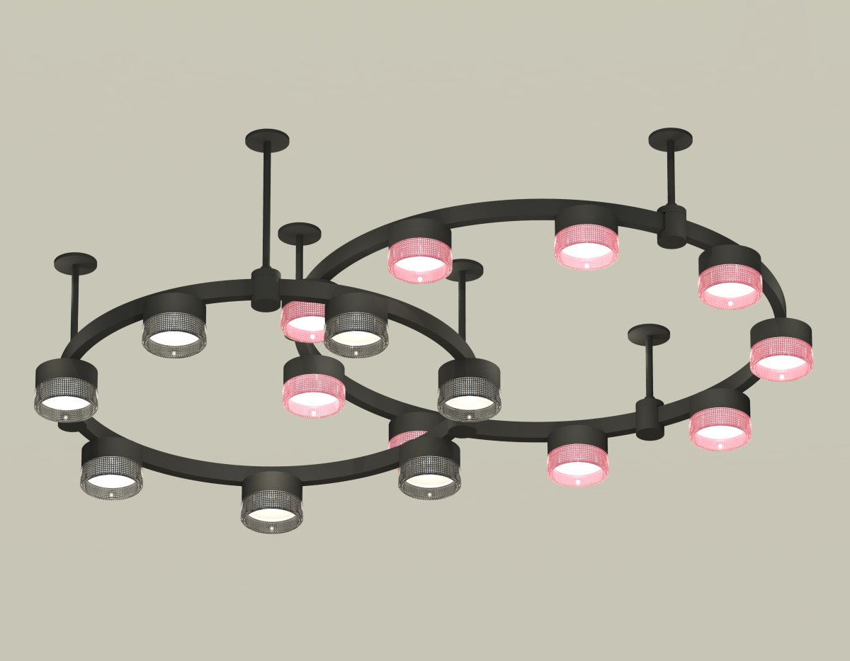 Комплект подвесного светильника Ambrella Light Techno Ring XR92221200 (A9222, A9227, C9238, C9232, N8486, N8484)