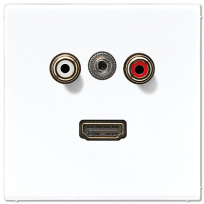 Розетка мультимедиа Jung MALS1082WW