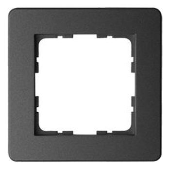 Рамка Jasmart G-Flex 1-постовая черный матовый (soft touch) поликарбонат G1101PB