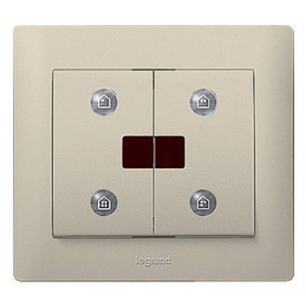 Лицевая панель Legrand Galea Life сценарного выключателя IN ONE титановая 771493