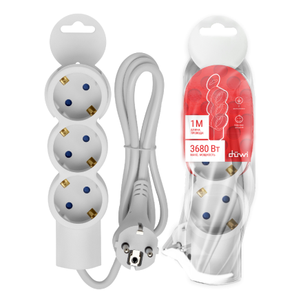 Удлинитель бытовой Duwi 32072 2