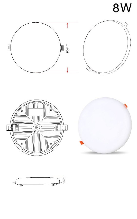 Встраиваемый светильник Zortes Cloud ZRS.57793.8