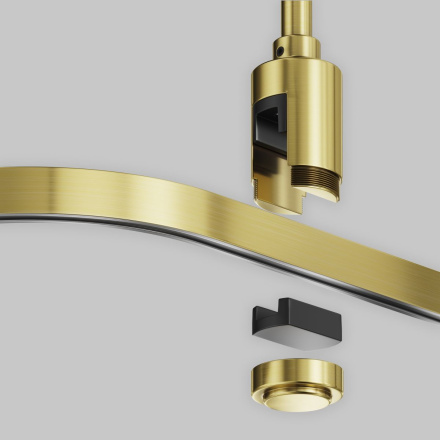 Радиусный коннектор для шинопровода Maytoni Flarity TRX154-RC80-BS