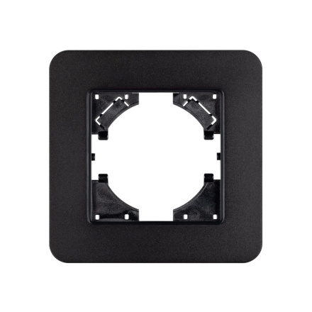 Рамка алюминиевая на 1 пост Arlight FRM-AKIRY-SFAL-1-BK 049685