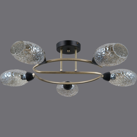 Люстра на штанге Illumico IL0300-5CSQ-79 BK AB