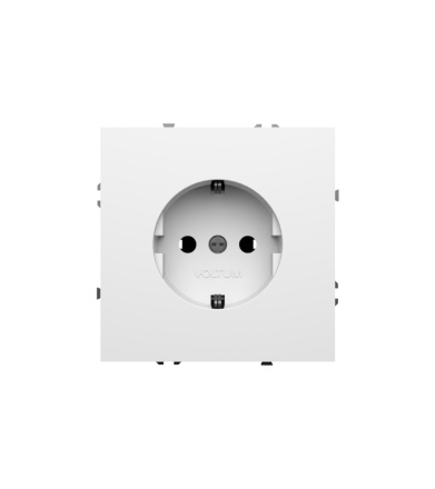 Розетка Voltum S70 VLS040101 (белый глянцевый)