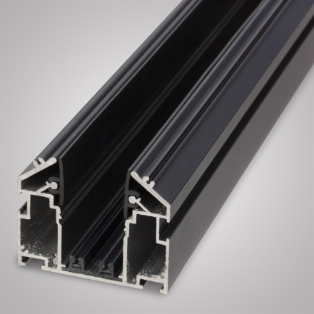 Трековый шинопровод с закладным профилем для натяжного потолка AM Group AM539 2M BK SMART