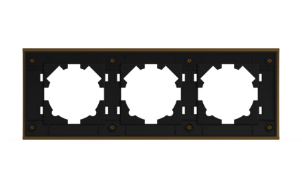 Рамка трехместная ELBI Zena Platin 500-073500-227