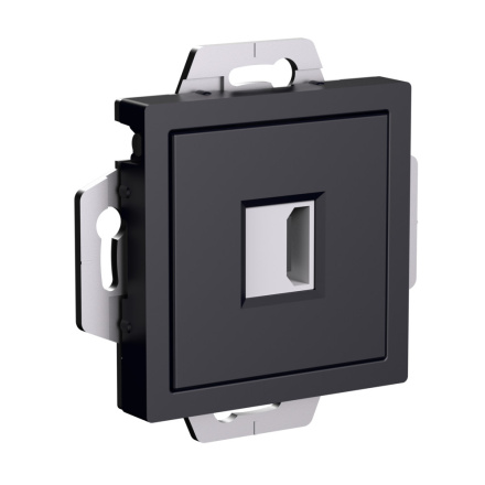 Розетка HDMI Systeme Electric AtlasDesign Карбон механизм ATN001080