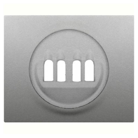 Лицевая панель Legrand Galea Life двойной розетки акустических систем алюминий 771325