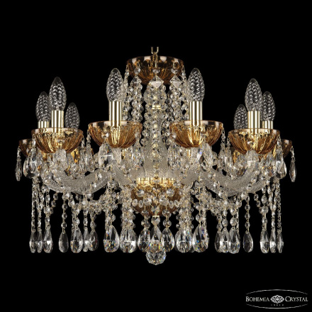 Подвесная люстра Bohemia Ivele Crystal 5413/10/200 G Amber/M-1H