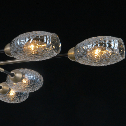 Люстра на штанге Illumico IL0255-8CSQ-79 BK AB