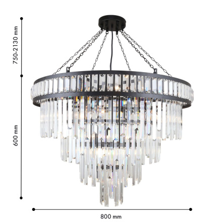 Подвесная люстра Favourite Preston 4731-19P