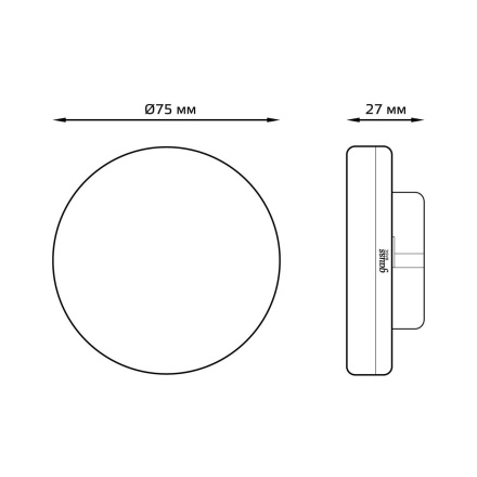 Лампа светодиодная Gauss GX53 8,5W 4100K матовая 10849292