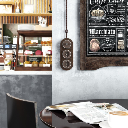 Выключатель на 4 положения двухклавишный Werkel Vintage 4690389183171 W5822052