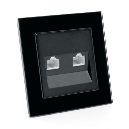 Розетка компьютерная 2-местная RJ-45 Stekker Катрин GLS00-7006-05 39509