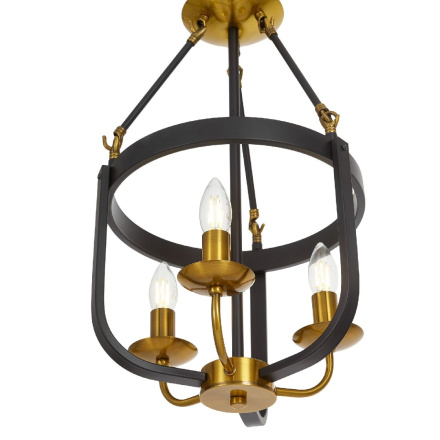 Подвесная люстра Lumina Deco Berling LDP 8024-3 BK+MD