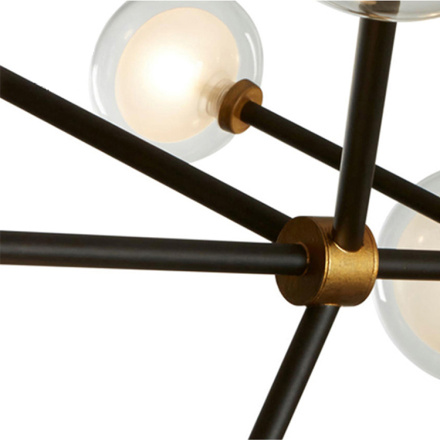 Подвесной светильник Delight Collection Nabila 10101P/10 black/gold