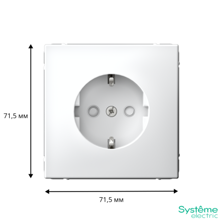 Розетка с заземлением со шторками, 16А, механизм, быстрозажим. Клем Systeme Electric ArtGallery GAL000145S
