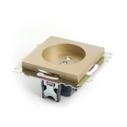 Розетка 1-местная б/з с защитной шторкой Stekker Катрин GLS10-7109-08 49223