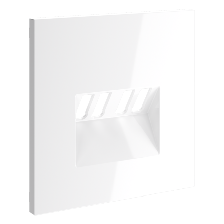 Накладка для розетки акустической 4-местной  Voltum S70 (белый глянцевый) VLS001501