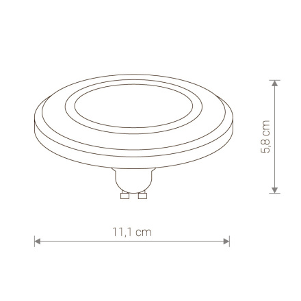 Лампа светодиодная Nowodvorski GU10 9W 3000K матовая 9344