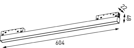 Трековый магнитный линейный светильник SWG SY-LINK-600-WH-24-WW 016838