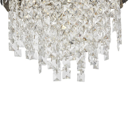 Подвесная люстра Lumina Deco Kruvia LDP 7045-400 BK+CHR