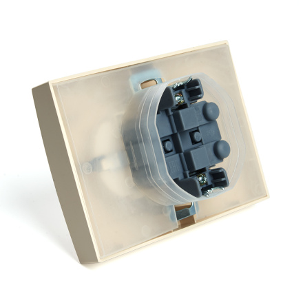 Розетка 2-местная с/з с крышкой Stekker Эрна PST16-9015-02 49137