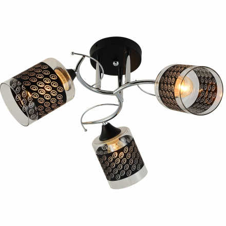 Люстра на штанге Reluce 01316-0.3-03 BK+CR