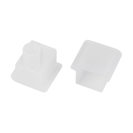 Заглушка Arlight MOONLIGHT-T-CAP-10x10mm-BOTTOM-S-SET (Силикон) 055683