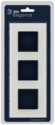 Рамка на 3 поста Эра Elegance 14-5103-01М Б0065836