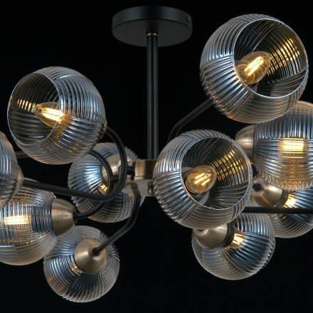 Люстра на штанге Illumico IL0398-12CSQ-79 BK AB