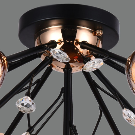 Потолочная люстра Illumico IL1284-10CPA-29 BK GD