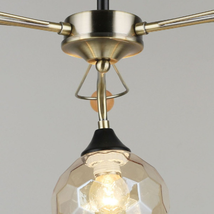 Люстра на штанге Reluce 02018-0.3-03 AB+BK