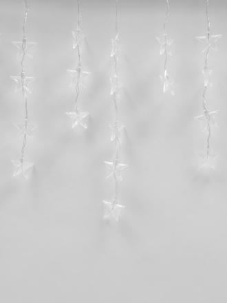 Светодиодная гирлянда (UL-00001410) Uniel занавес 220V белый ULD-E5505-196/DTK WHITE-BLUE IP20 STARS-1