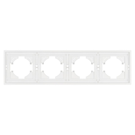 Рамка пластиковая на 4 поста Arlight FRM-TENDO-SFPL-4-WH 054656