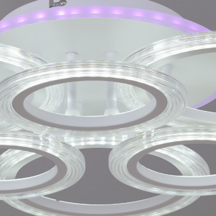 Потолочная люстра Reluce 09812-3.3-3+3A WH (RGB)