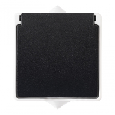 Розетка с заземлением и шторками Arte Milano 309.40-1.grey