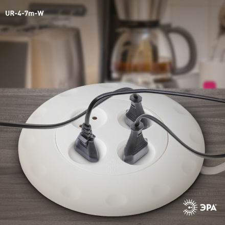 Удлинитель электрический Эра UR-4-7m-W Б0019041