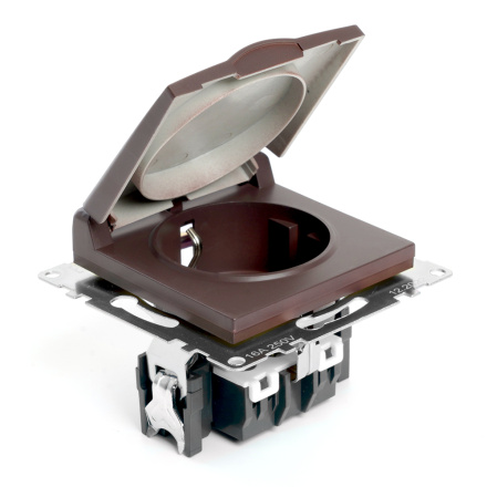 Розетка 1-местная с защитной шторкой Stekker Катрин GLS16-7112-04 49029