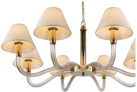 Подвесная люстра iLamp Amber YT2043-8 GD+Coffee