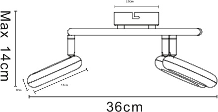 Светодиодный спот Arte Lamp 13 A8972PL-3CC