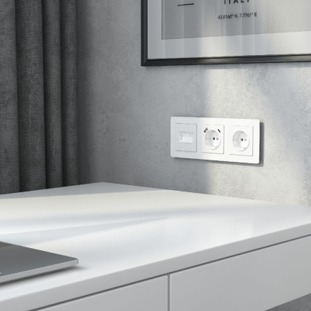 Накладка для двойной розетки Werkel Еthernet RJ-45 W1191141 4690389197390 a064026