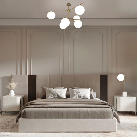 Люстра на штанге Eurosvet Marbella 60147/6 латунь a063851