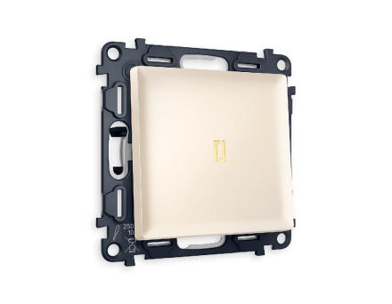 Комплект механизма 1-кл проходного выключателя с подсветкой Ambrella Volt Alfa MA322030