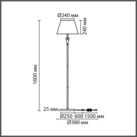 Торшер Lumion Classi Vermont 8275/1F