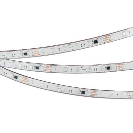 Светодиодная герметичная лента Arlight SPI-PFS-B60-12mm 24V RGB-PX6-BPT (12 W/m, IP68, 5060, 5m) 039602